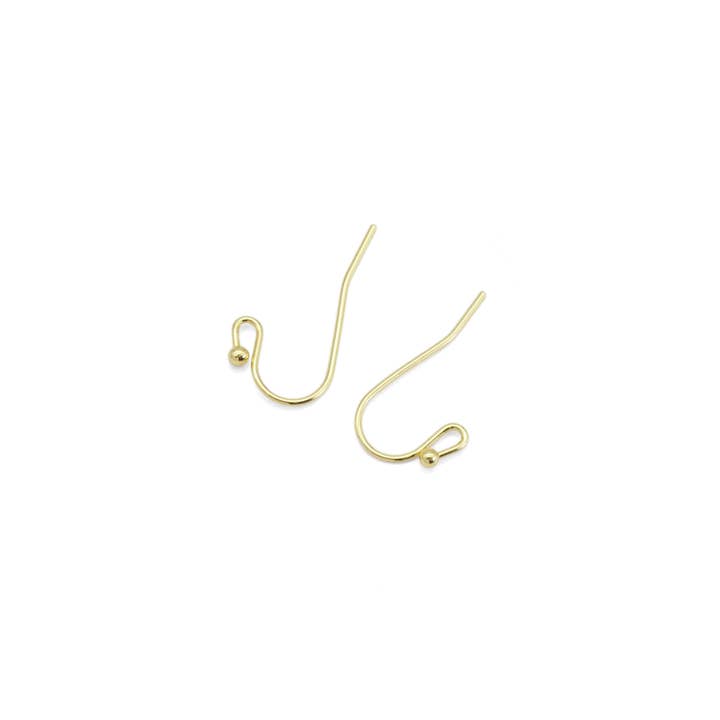 BestBeads&Beyond - Wholesale Jewelry Set - Gold Earring hooks Earring wire, Sku#Y8831