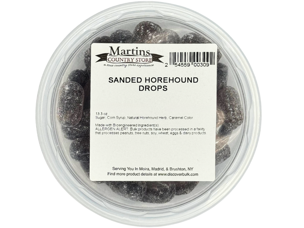 Martin's Country Store LLC - Wholesale Hard Candy - SANDED HOREHOUND DROPS 13.3oz3