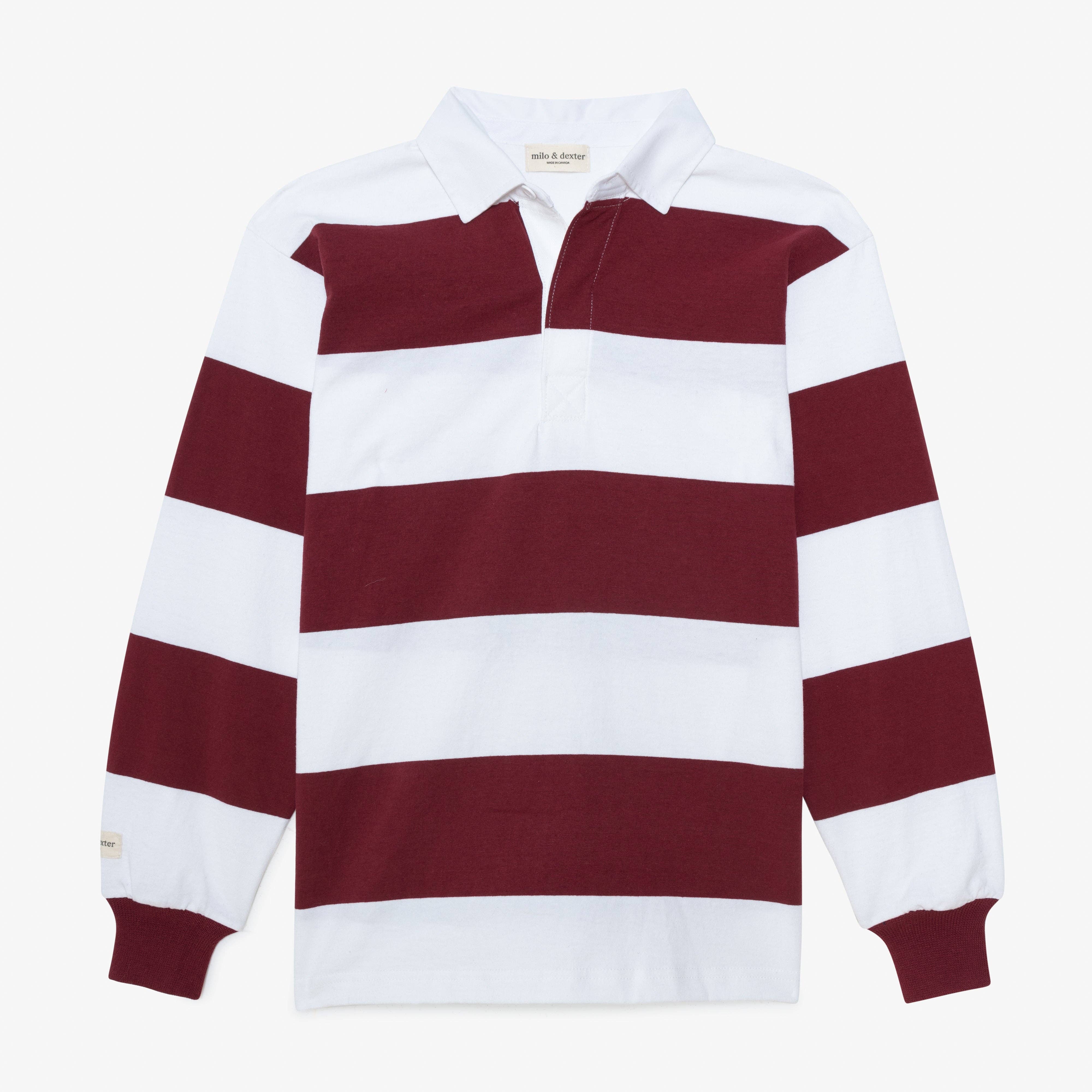 Milo & Dexter - Wholesale Polo - Men's - Striped Rugby Shirt6