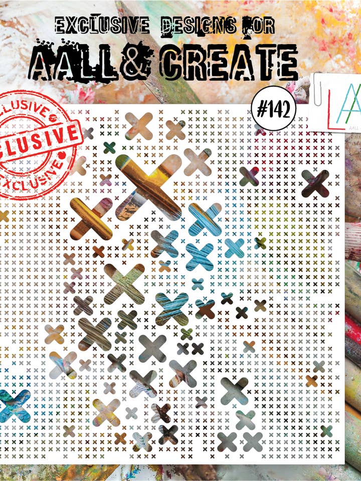 Lotza Crossez - Pochoir 6"x6" #142 pour la vente par AALL AND CREATE