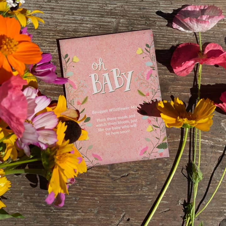 Bentley Seed Co. - Wholesale Plant Seeds - Oh Baby Baby Shower Pink - Bouquet Wildflower Seed Packets8
