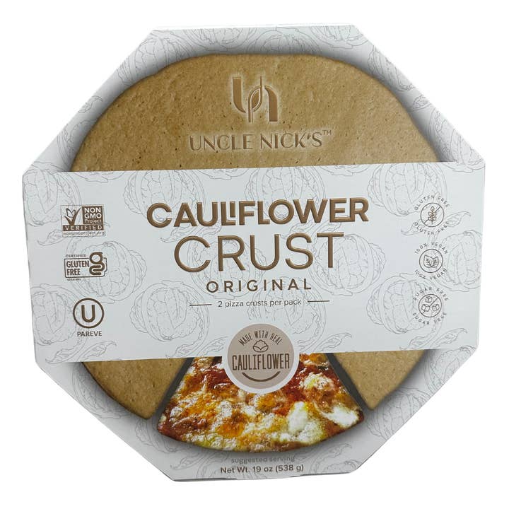 Uncle Nick’s - Wholesale Bread/Tortilla - Cauliflower Crust Original (12, two-packs in each case)2
