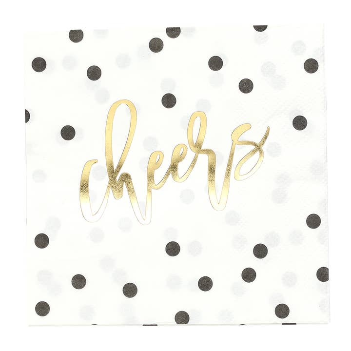 Serviette à pois Cheers pour la vente par Masterpiece Studios