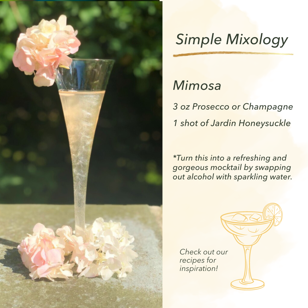 Jardin Infusion Florale - Wholesale Cocktail Mix/Syrup - JARDIN PREMIUM Honeysuckle Mixer for Cocktails and Mocktails3