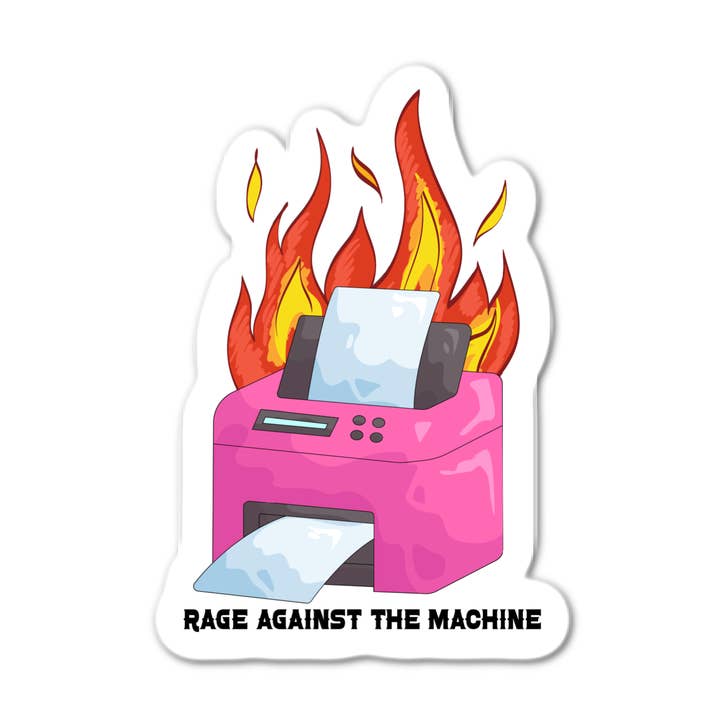 Rage Against the Machine Wasserdichter Aufkleber für den Großhandel von Lyrical River Designs