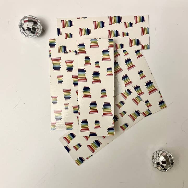 Rainbow Book Stack for wholesale by Southpaw Draws