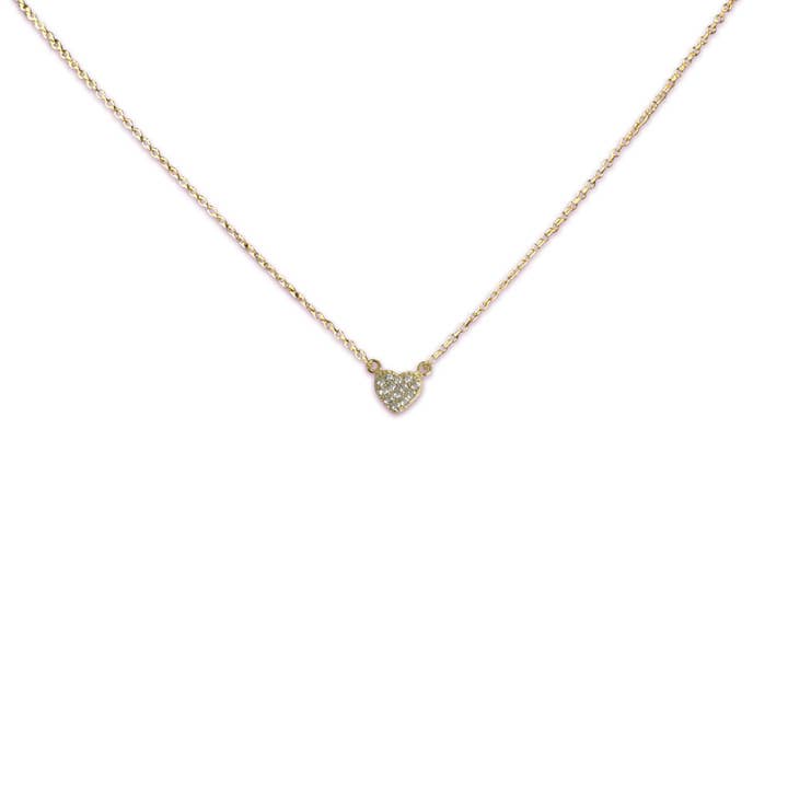 Petit collier cœur pavé pour la vente par Be the Good