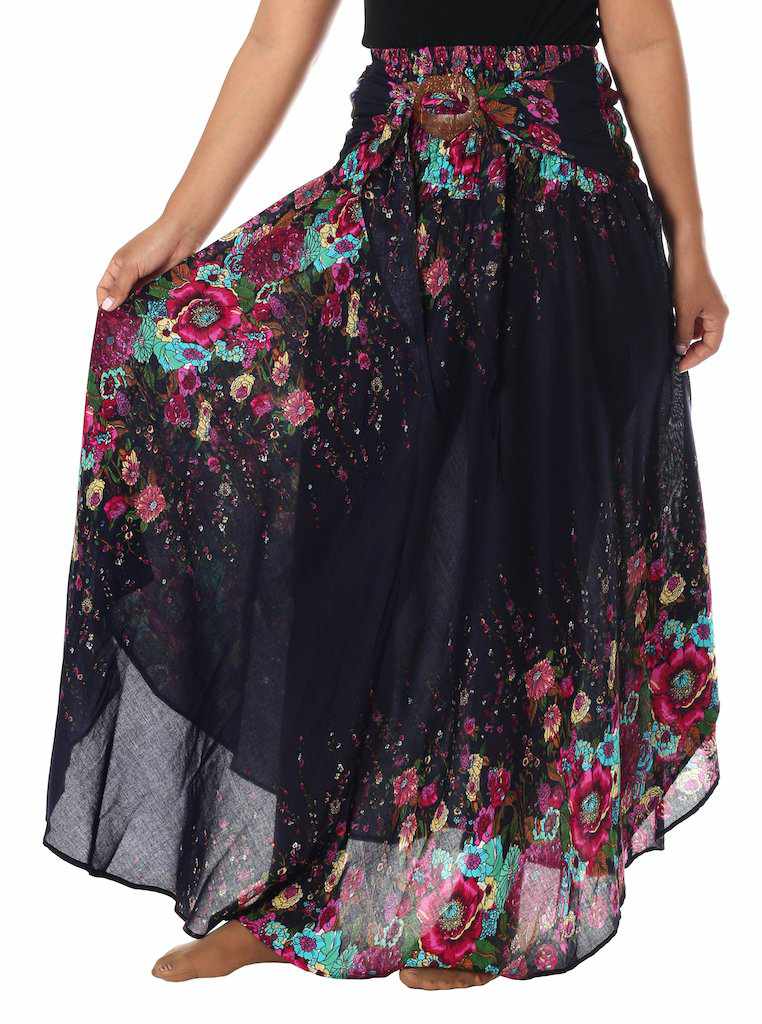 Studio 12 Collective (previously Ethnic Lanna) - Wholesale Skirt - Women's - BUNDLE: 4-Pack Long Boho Skirts (Assorted Prints)2