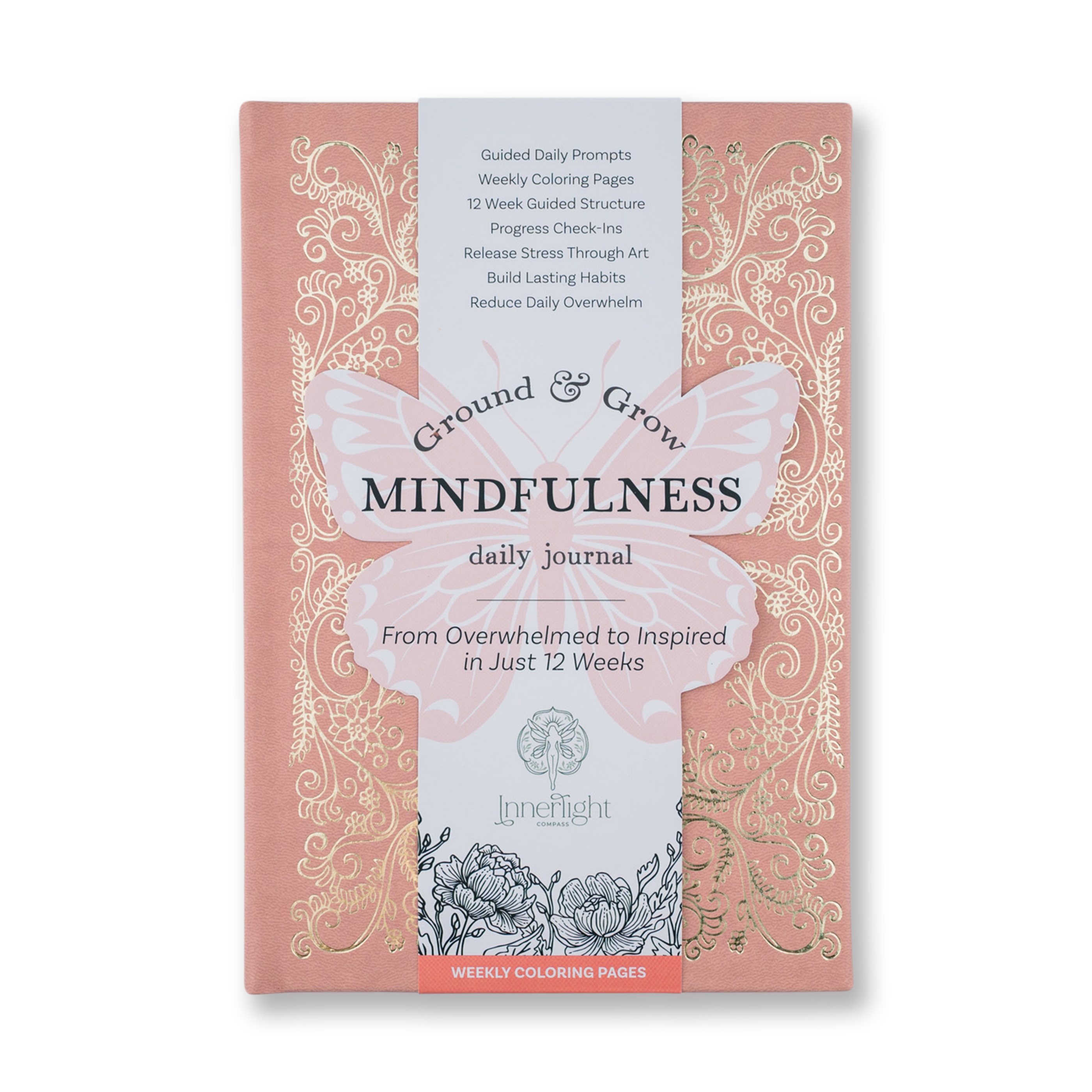Innerlight Compass – wholesale Journal och dagbok – Daglig guidad dagbok med målarbilder0