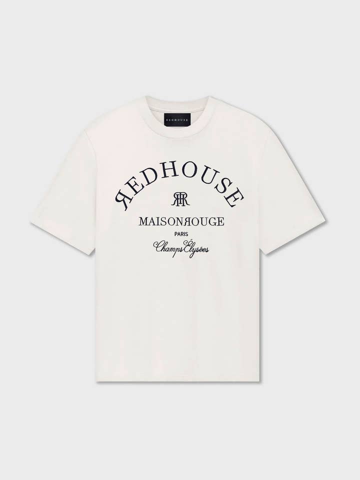 ЯH CHAMPS ELYSEES WHITE TEE for wholesale by REDHOUSE