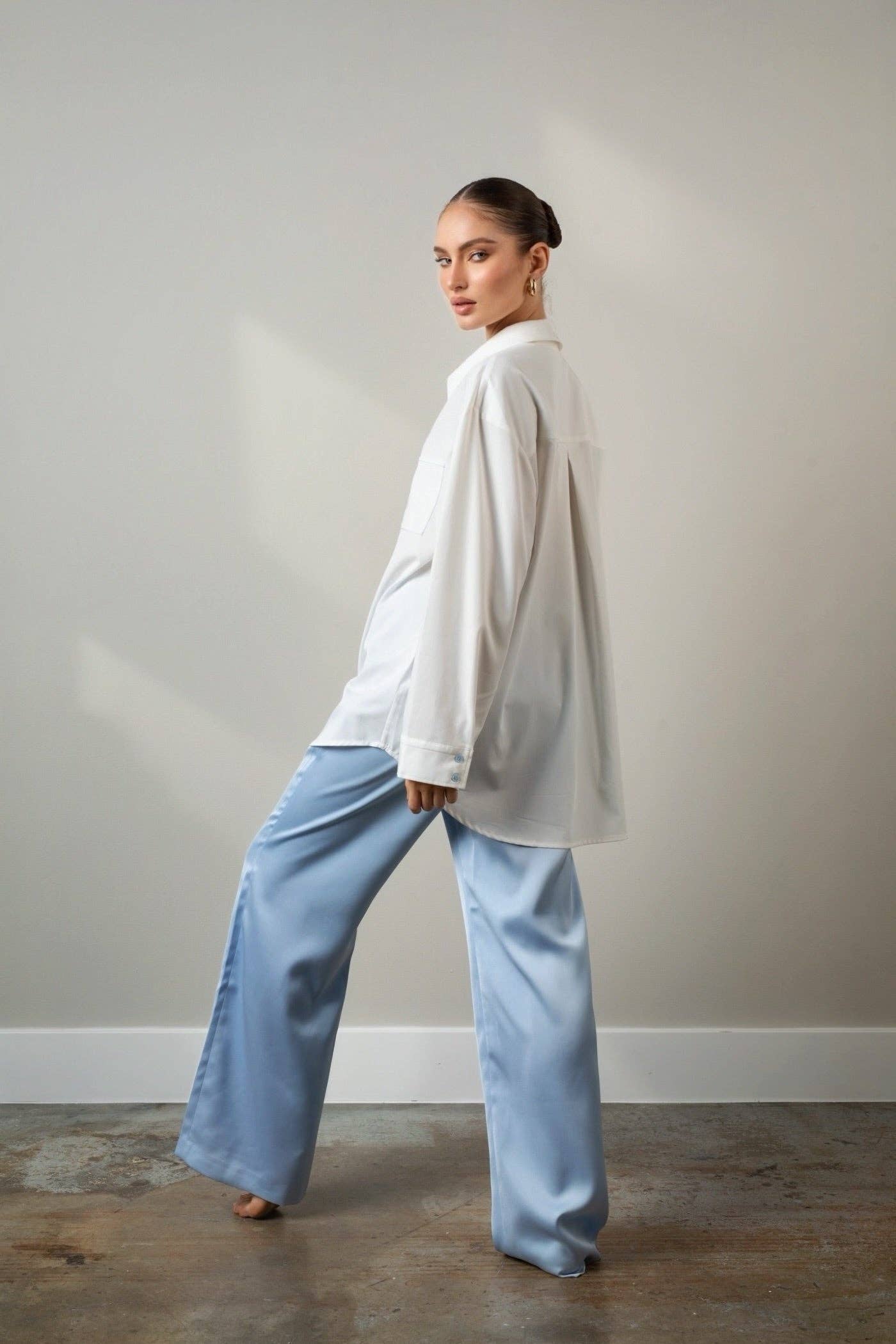 ELIZABETHAN - Vente Chemise à col boutonné – femme - Chemise surdimensionnée élisabéthaine6