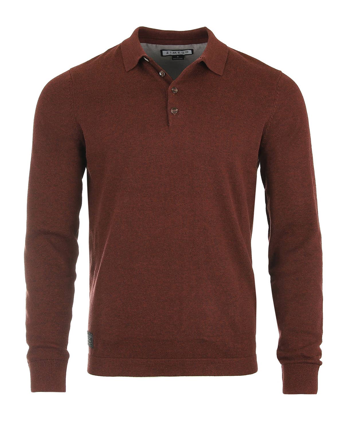 ZIMEGO - Wholesale Polo - Men's - ZGSWT201P - ZIMEGO Men's Polo Sweater Casual Button Pullover5