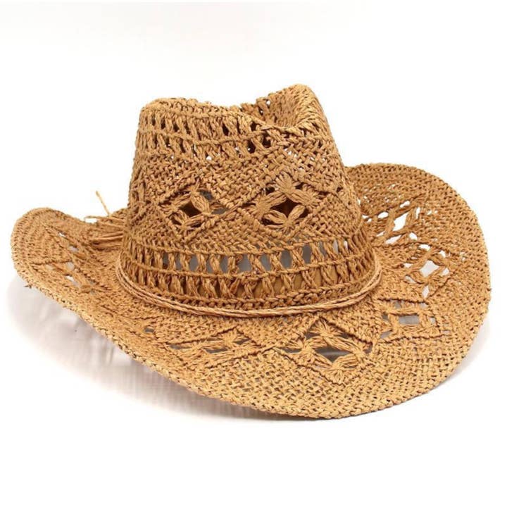 LoveLina - Wholesale Cowboy Hat - Unisex - Straw Cowboy Sun Hat - JONI