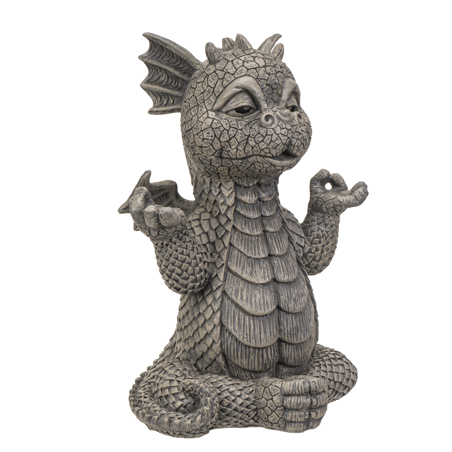Pacific Trading – wholesale Dekorativ statyett – Trädgårdsdrake mediterar2