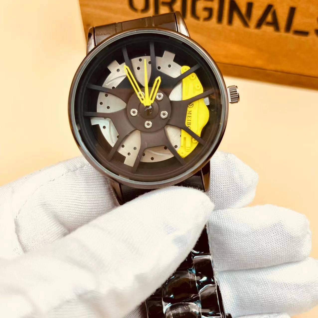 WoodWristCo - Wholesale Wrist Watch - Men's - Men's Sport Wheel Style Watches0