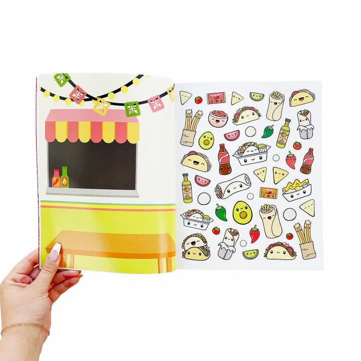 Pipsticks - Wholesale Sticker - Draw-Along Food Sticker Book6