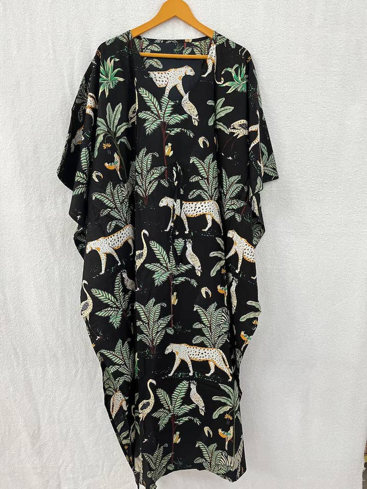 Bhawana Handicrafts - Wholesale Kaftan - Women's - Animal Printed Dress Women Wear Long kaftan2