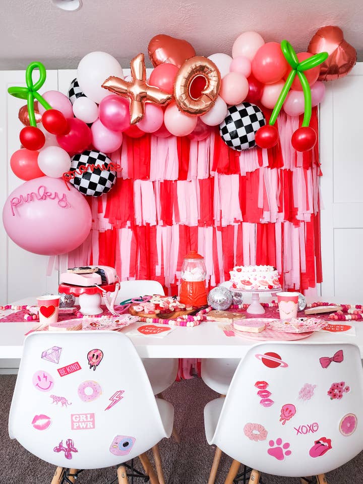 Checked By Design Fringe Backdrop for wholesale by Oh My Darling Party Co