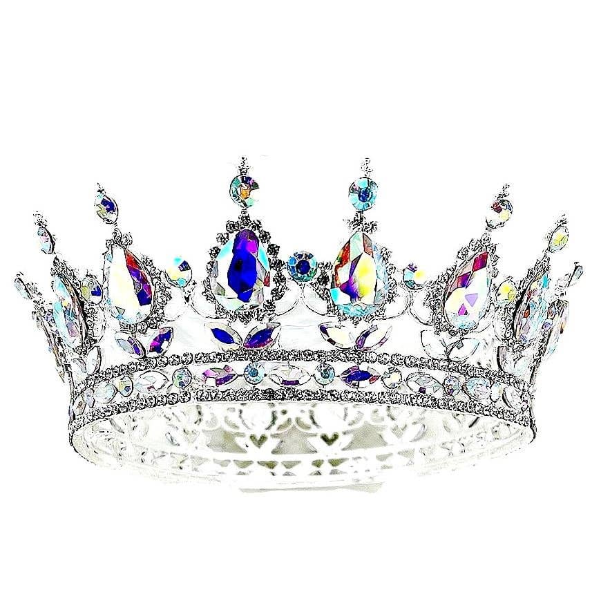 Diacly - Wholesale Tiara - Women's - Pear Bold Stone Queen Rhinestone Crown9