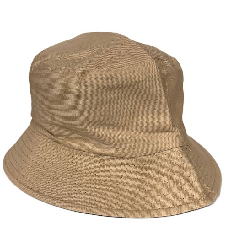 Reversible Black & Beige Bucket Hat Functional Fashion Wear for wholesale by SFW Trade
