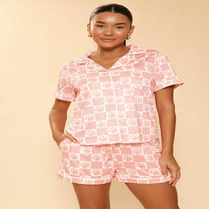 For One Night Satin Two Piece Pajama Set – mapale shop