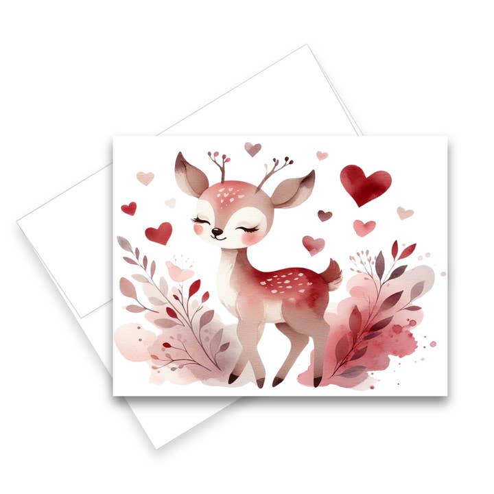 Biglietto di San Valentino - Set di 1 o 4 - Carte con Animali per la vendita all'ingrosso da parte di Aria Rae