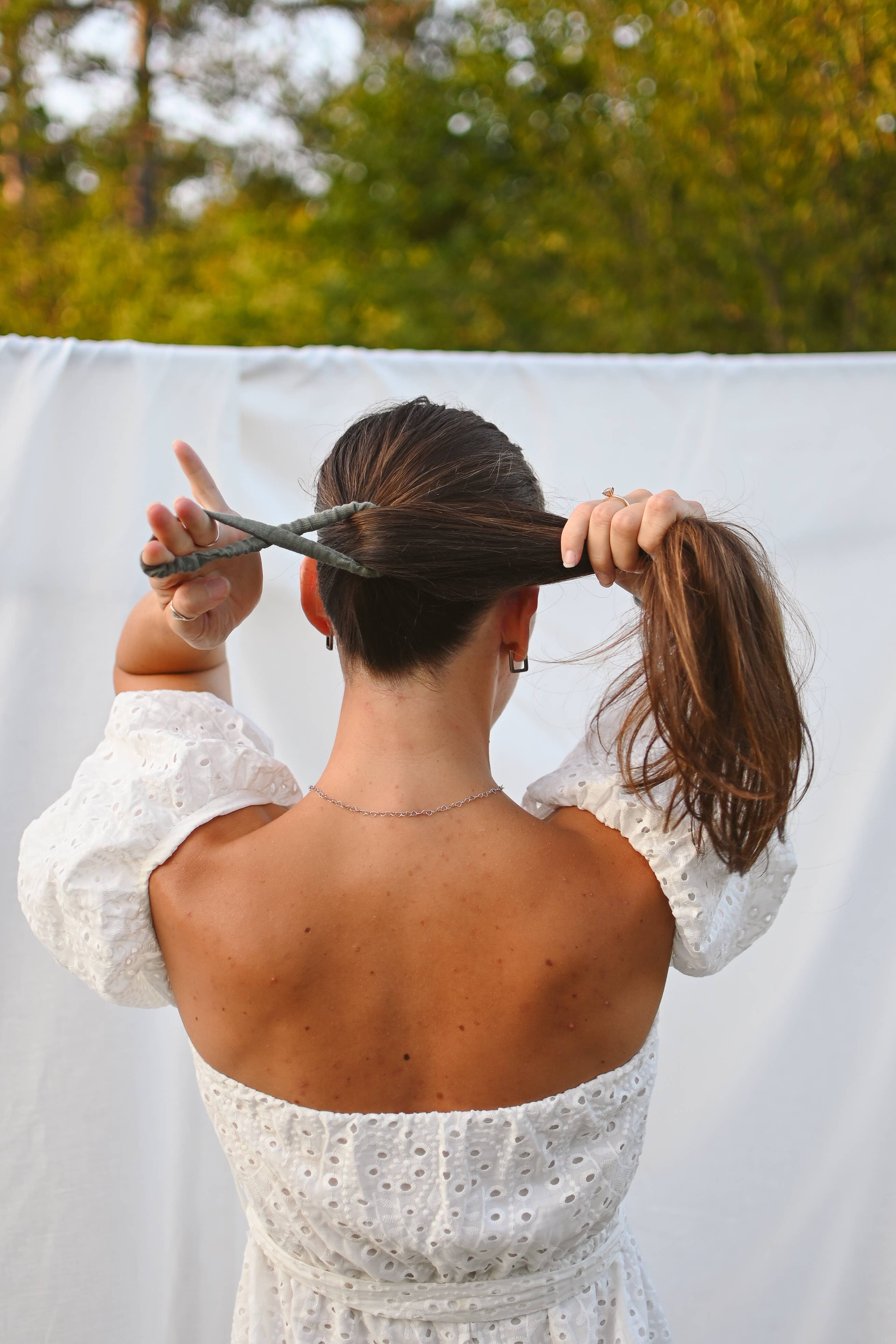 Lanika Atelier, Nika Korošec s.p. - Wholesale Hair Tie - Skinny 100% Linen Hair Elastic, No Plastic Scrunchies 21