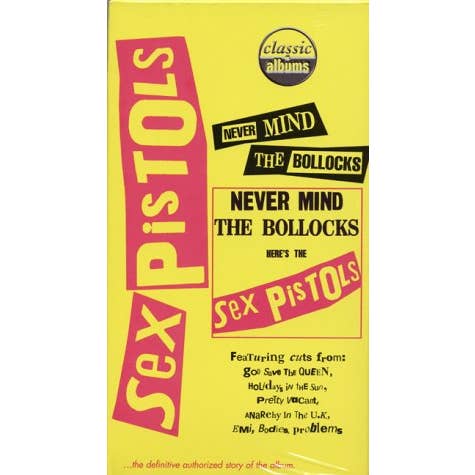 Real Retro – wholesale Music accessory – SEX PISTOLS band Never Mind The Bollocks Movie Sealed VHS Tape