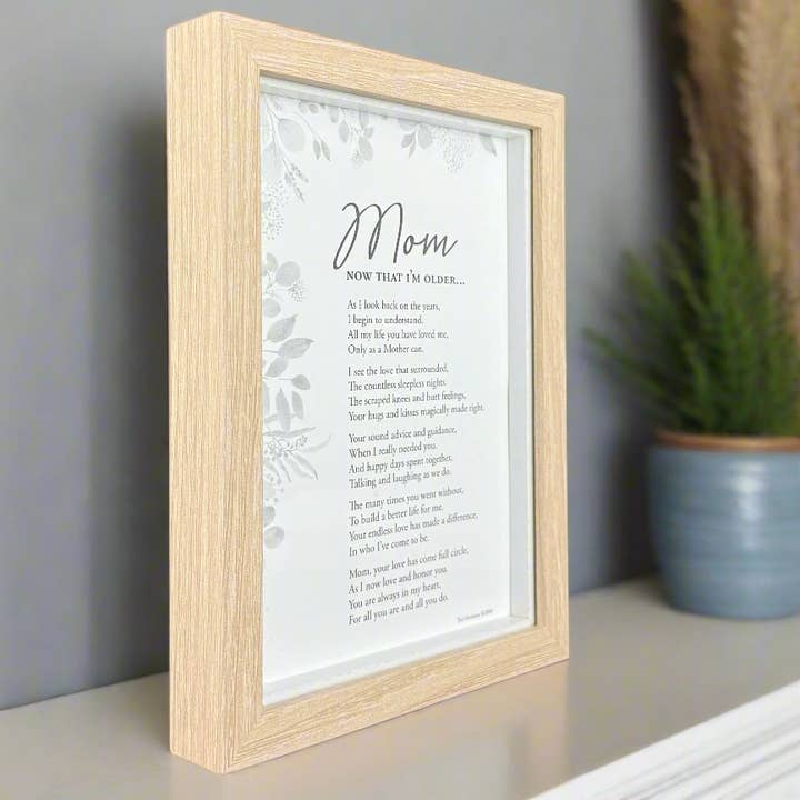 The Grandparent Gift Co. Inc. - Vente Cadres photos - Cadeau pour Maman : Maman Maintenant que je suis plus âgé Cadre de Table 5x7 4019L1