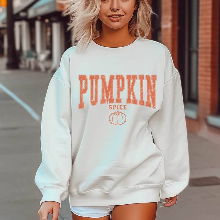 DTF TRANSFER - Pumpkin Spice Distressed 7046 for wholesale by dBoldTees & DTF Transfers