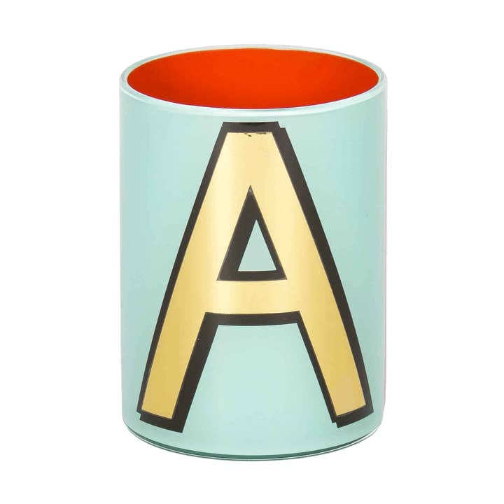 Pot à pinceaux Alphabet - A pour la vente par Bridie Hall Ltd