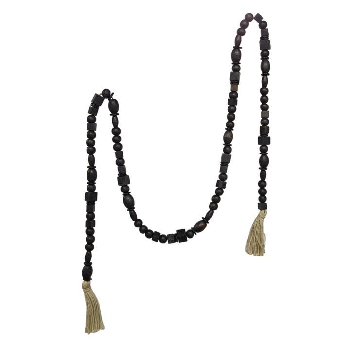 Wilco Home - Wholesale Bunting/Garland - 90" Wd BOHO Bead Garland for Christmas, Fall & Everyday
