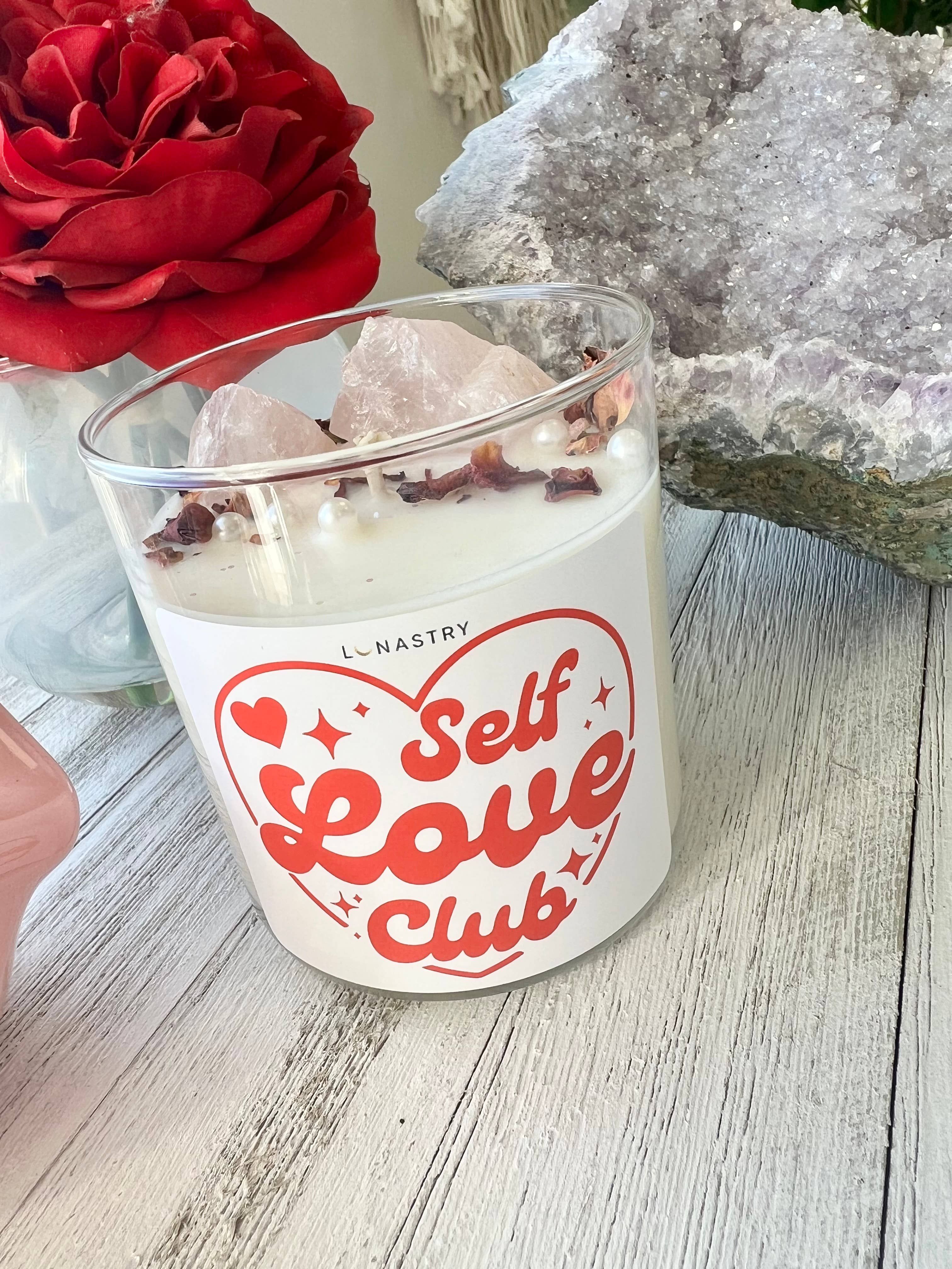 Lunastry – wholesale Jar/filled candle – Self Love Club Candle1