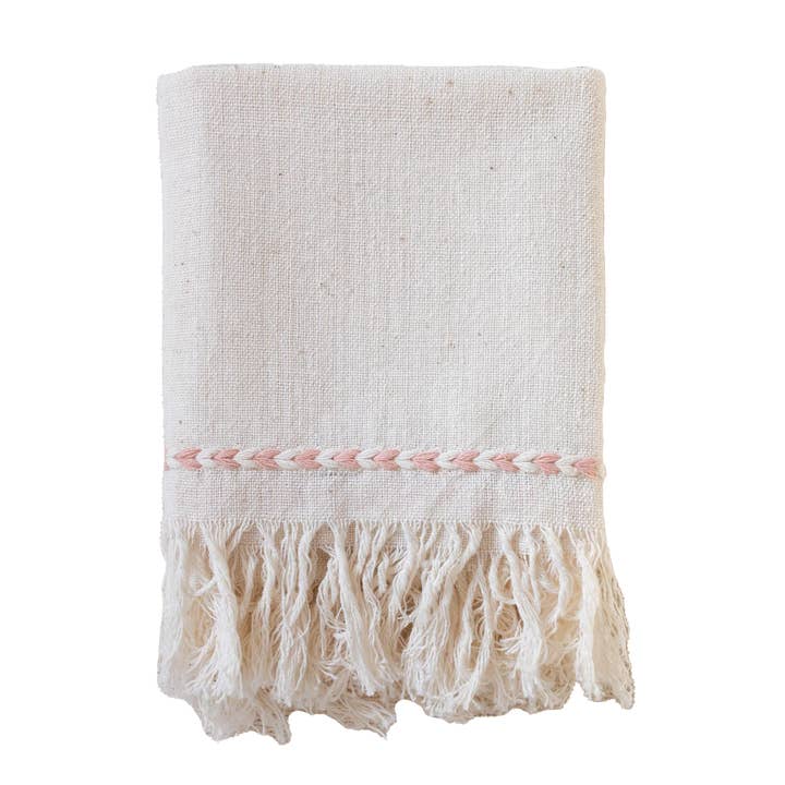 kd weave - Wholesale Dinner & Cloth Napkin - Blush Braid Detail NapkinBlack Braid Detail Napkin | Hand Woven Cotton | Set of 2