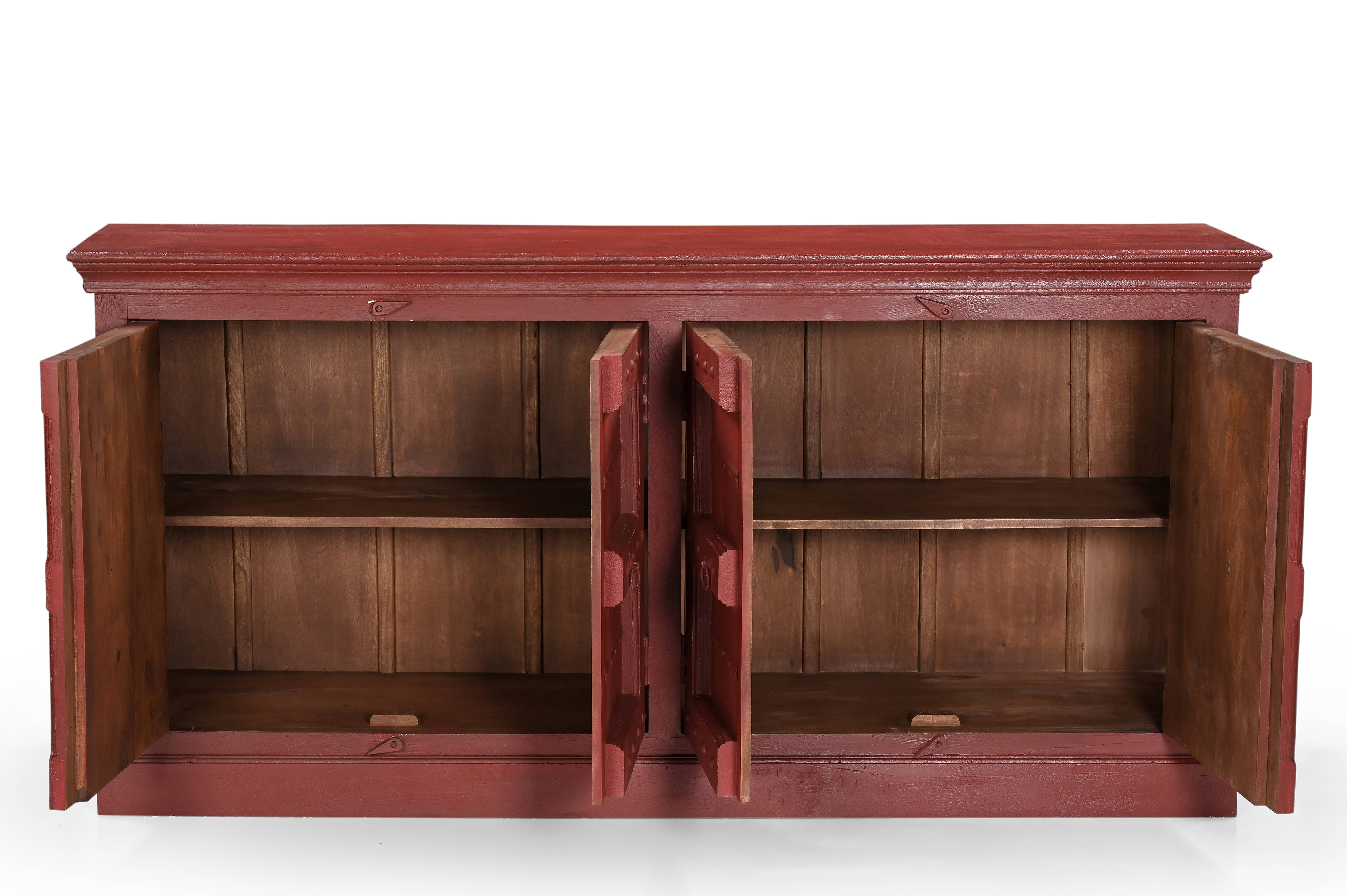 Timbergirl - Wholesale Sideboard - Woodland Red Wooden Sideboard 72"2