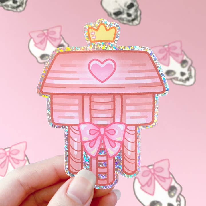 Kawaii Hereditary Treehouse Sticker for wholesale by Black Serotonin