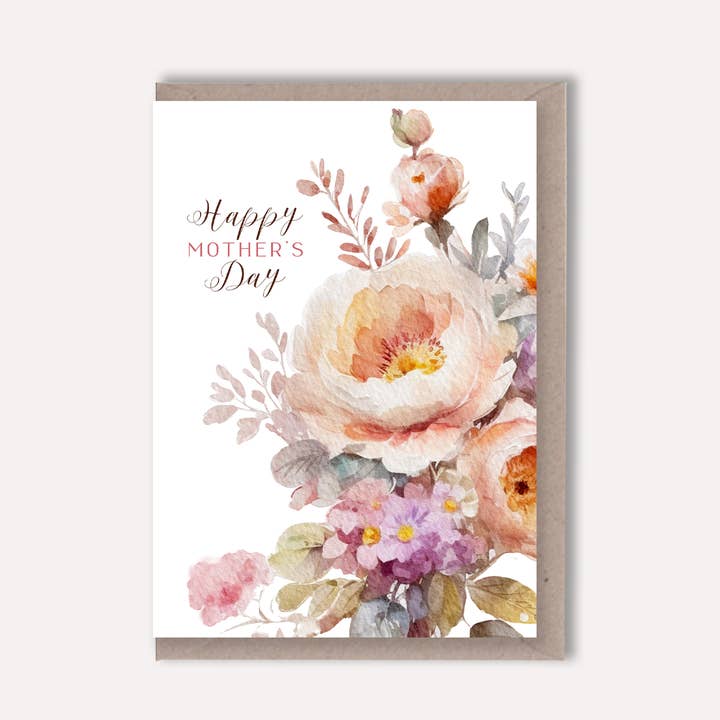 Scattered Seed Co - Wholesale Motherβs Day card - SPRING FLORAL Mothers Day card - Happy Mother's Day0