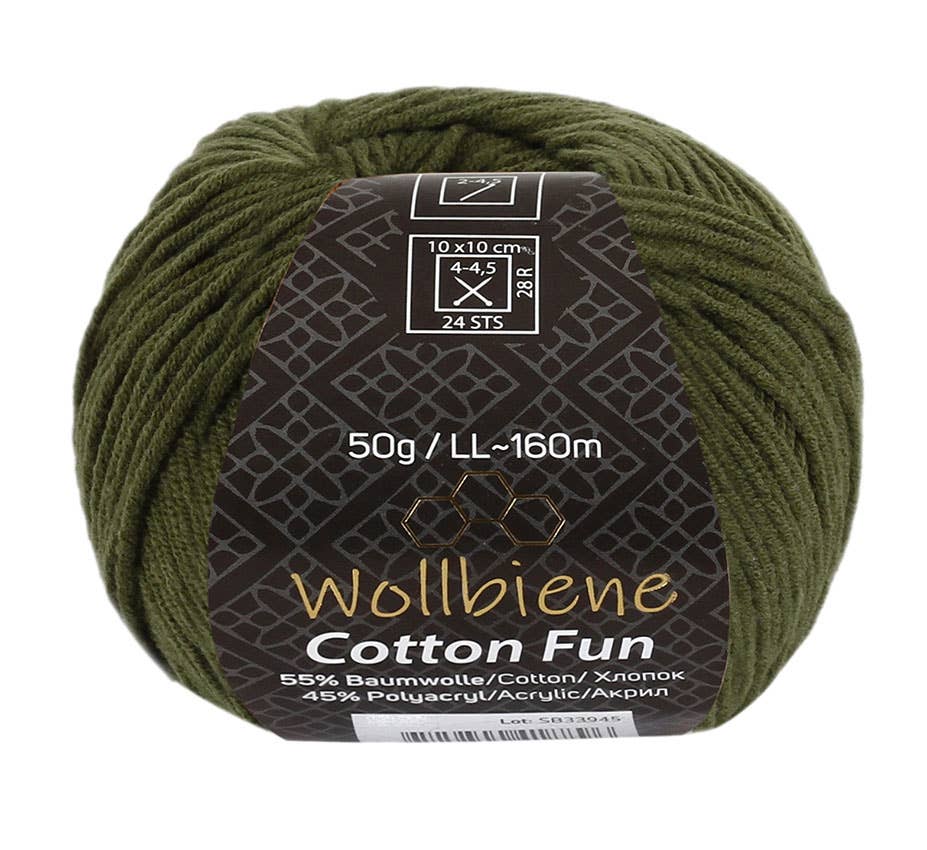 Wollbiene - Wholesale Yarn - Cotton Fun all-season wool 50g knitting wool cotton mix12