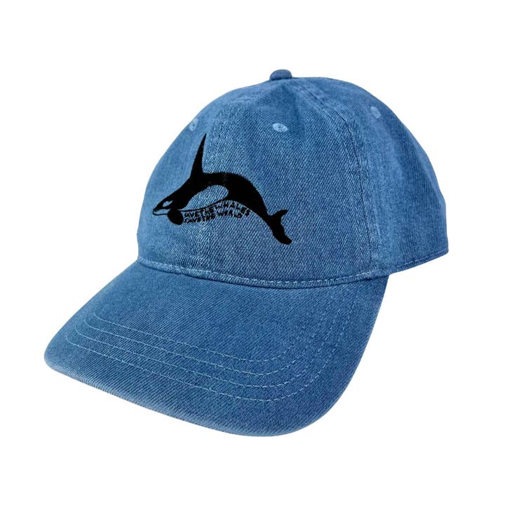 Orca Save The Whales Dad Hat for wholesale by elSage Designs