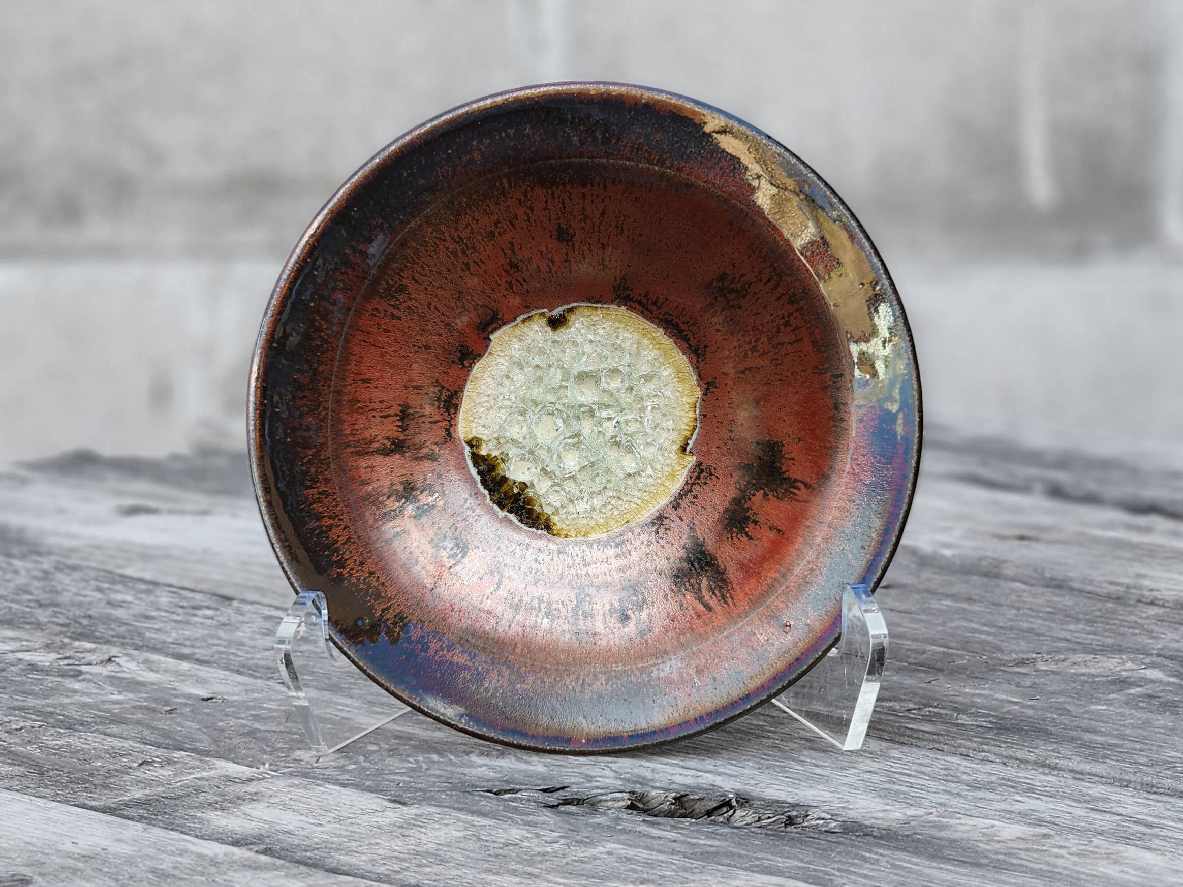 Dock 6 Pottery - Wholesale Decorative Plate/Dish/Bowl - Flared Rim Bowl -Made to Order- Fused Glass Ceramic Pottery