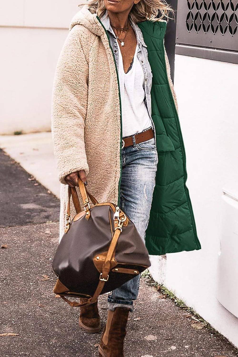 Flarix - Wholesale Jacket - Women's - Cozy Sherpa-Lined Long Puffer Coat16