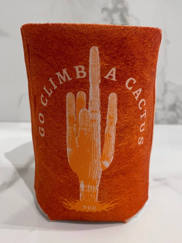 Climb a Cactus - Drink Hugger & Koozie for wholesale by The Coyote Cowgirl