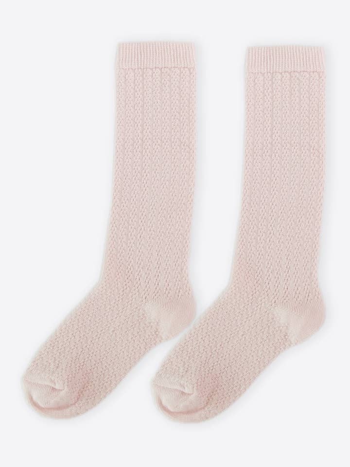 Organic Under Knees Girls Socks - S16430 for wholesale by Baby Avocado