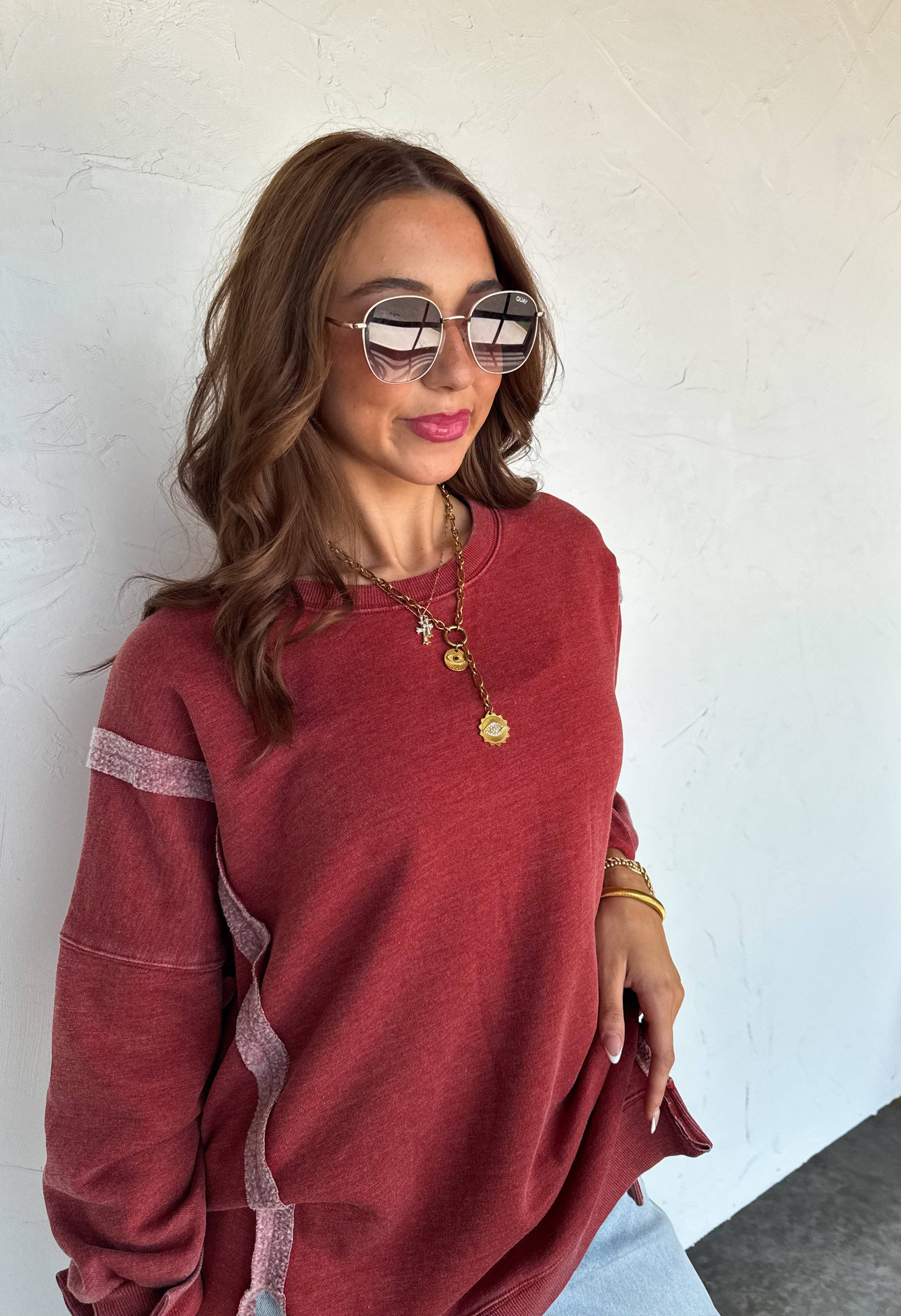 BLAKELEY - Wholesale Sweatshirt - Women's - FALL COLORS CLASSIC CREW PULLOVER13