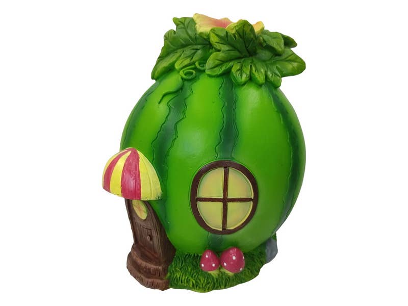 Cubby House by Malmar - Wholesale Decorative figurine - 17cm Fairy Garden Watermelon House