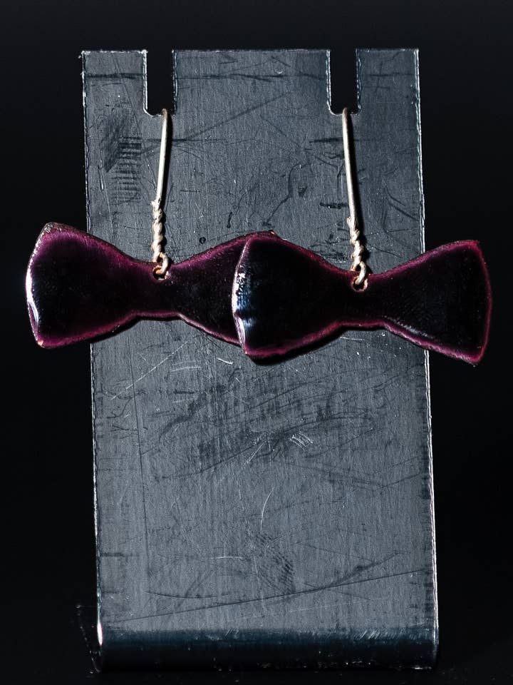 Black Bow Earrings for wholesale by Freddie Collier Studio