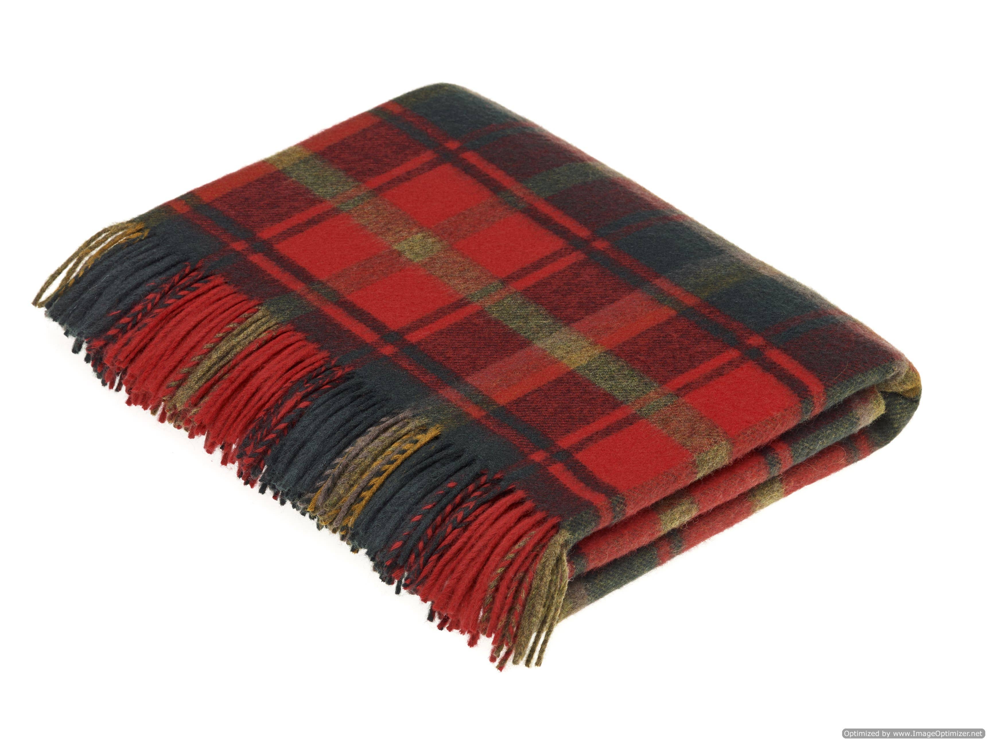 Bronte Moon - Wholesale Throw Blanket - Tartan Plaid - Merino Lambswool Throw Blankets - Made in UK7
