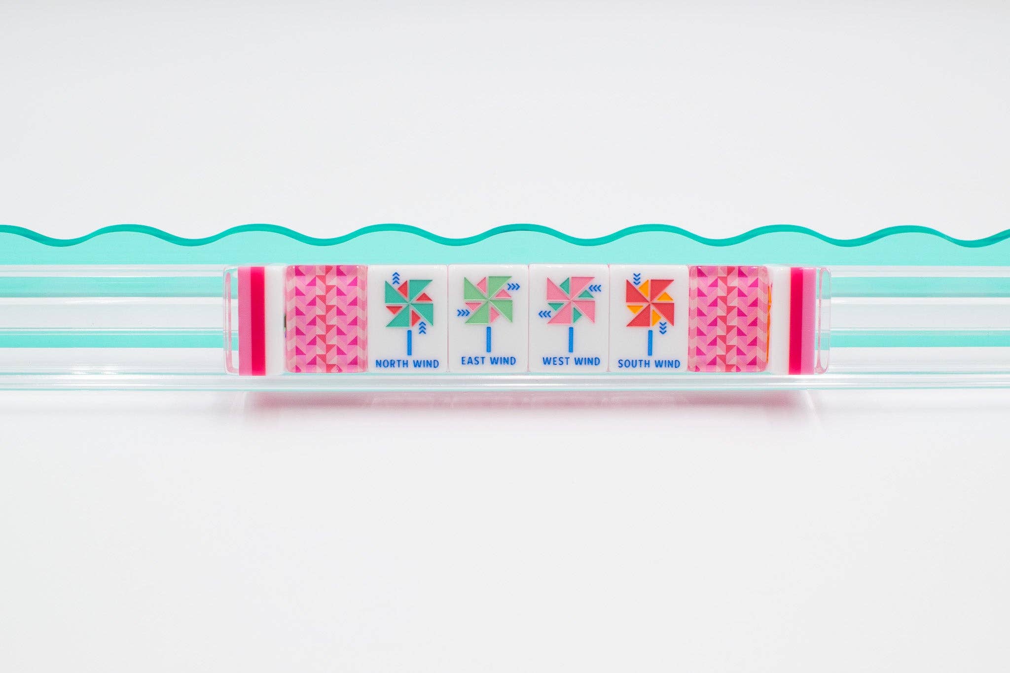 My Fair Mahjong - Wholesale Board Game - Crystal Prism Pink | Mahjong with Bold Angles and Vibrant Vibes | 1.25" x 0.9" x 0.7"15