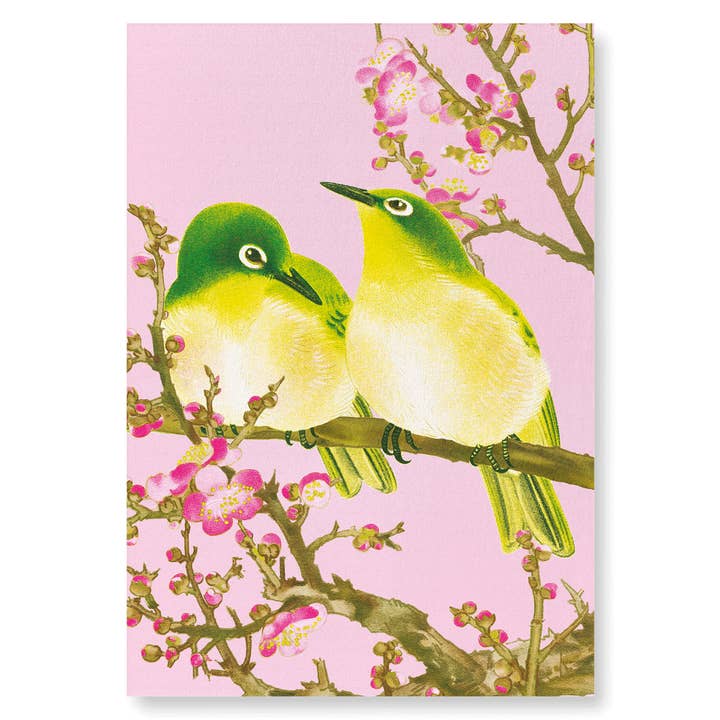 WARBLING WHITE-EYE WITH PLUM BLOSSOMS (C.1930): 2xPrints for wholesale by Ezen Trade