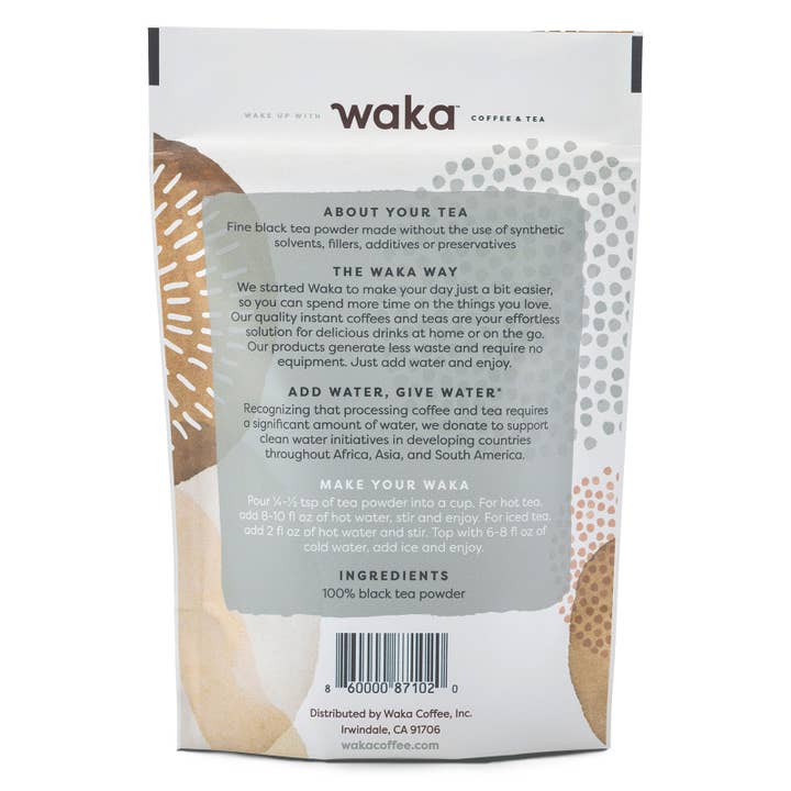 Waka Coffee & Tea - Wholesale Tea Bags - Kenyan Black Instant Tea 4.5 oz Bag1